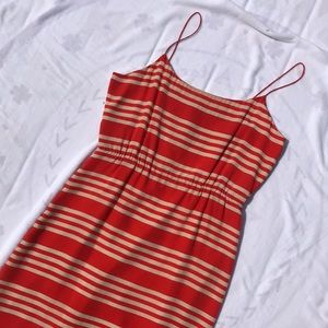J. CREW Striped Summer Silk Dress
